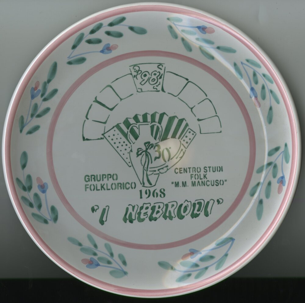 Sister City - Capo D'Orlando - Ceramic plate