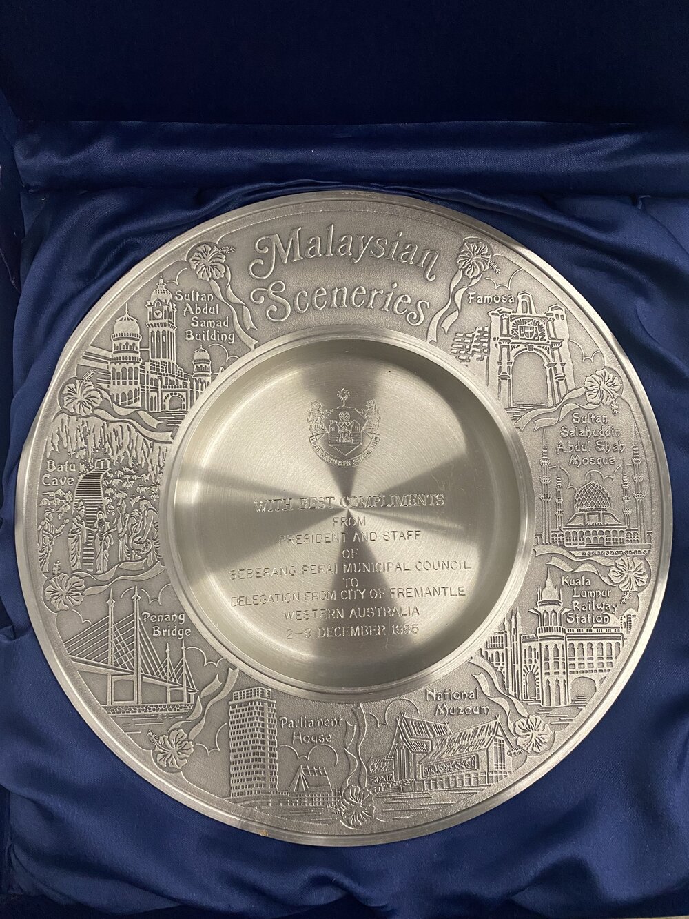 Sister City - Seberang Perai plate