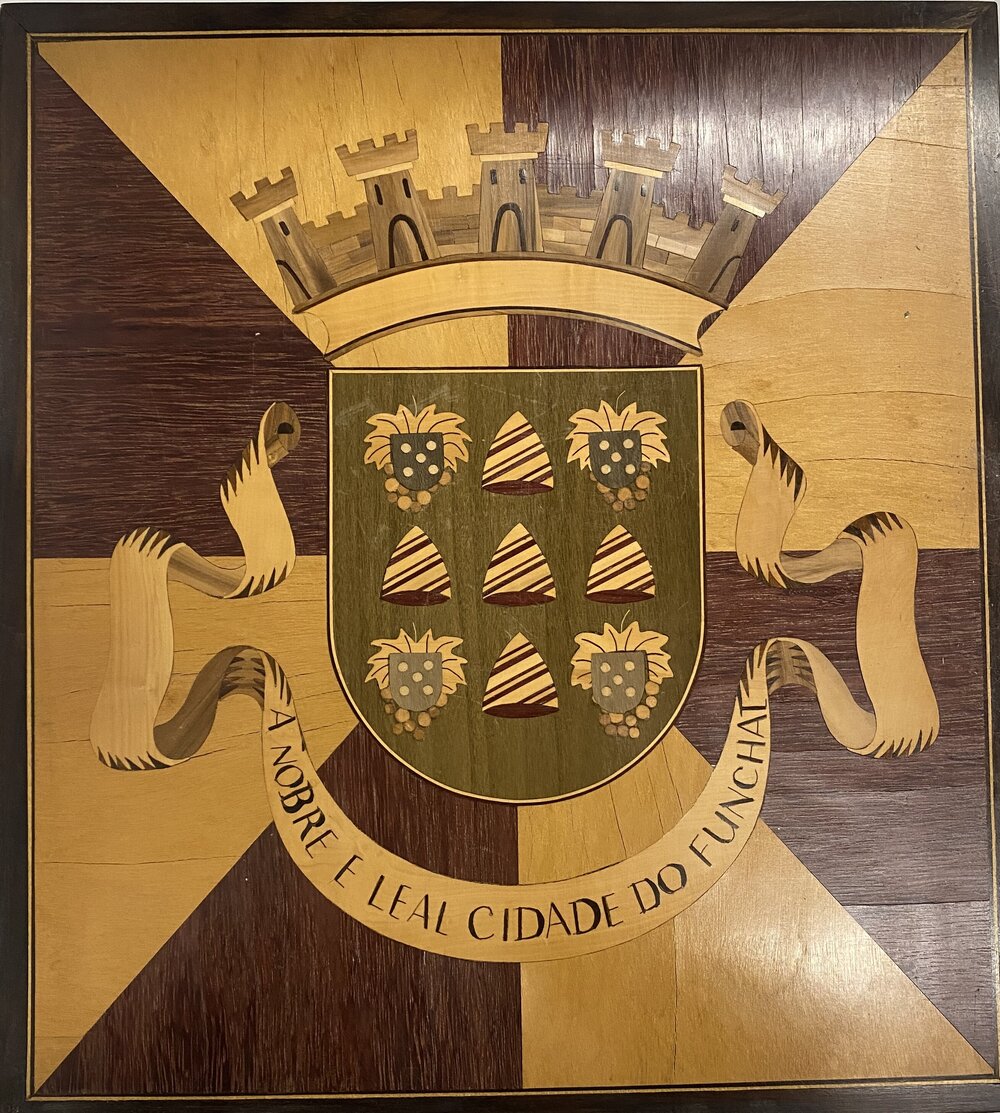Sister City &ndash; Funchal Wooden plaque
