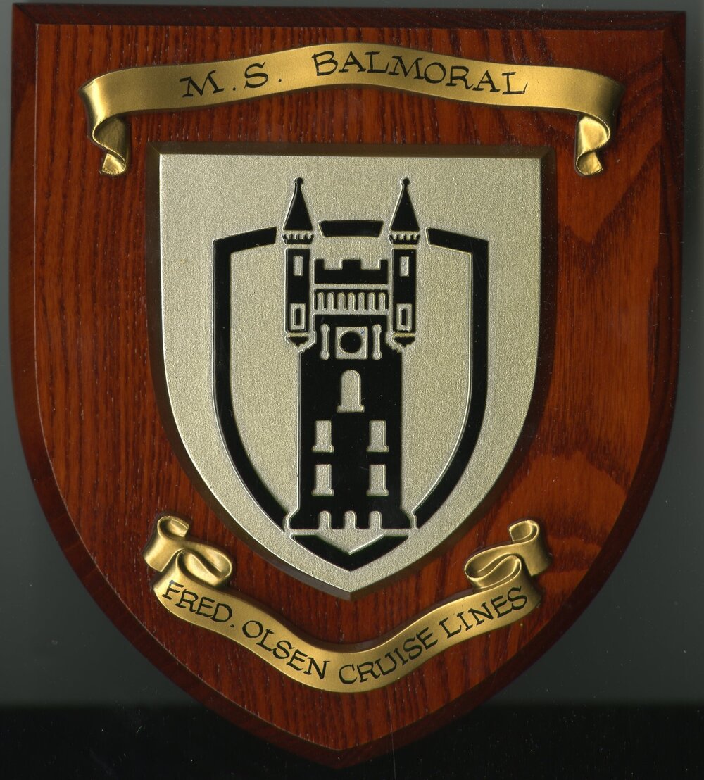 Cruise Ship Plaque - M.S. Balmoral