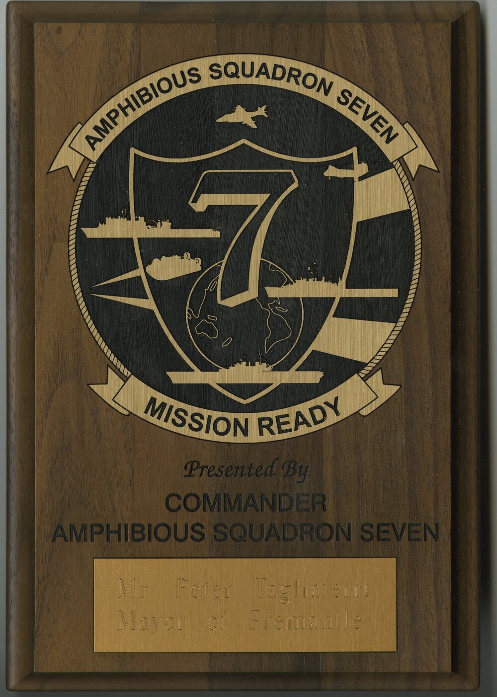 US Navy plaque - Amphibious Squadron Seven