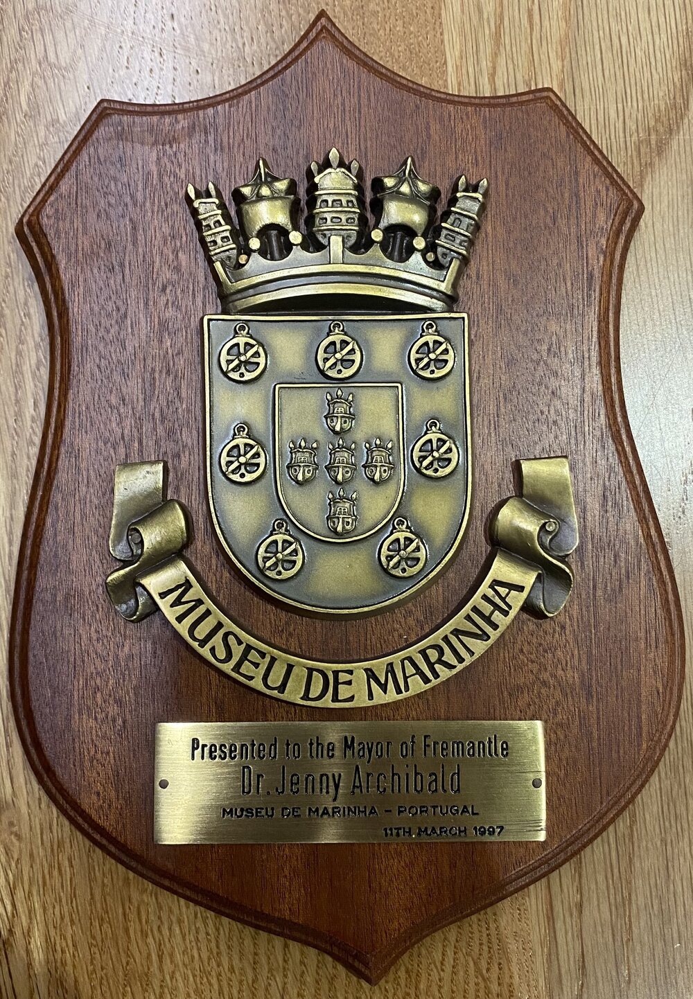 Sister City - Plaque - Museu De Marinha