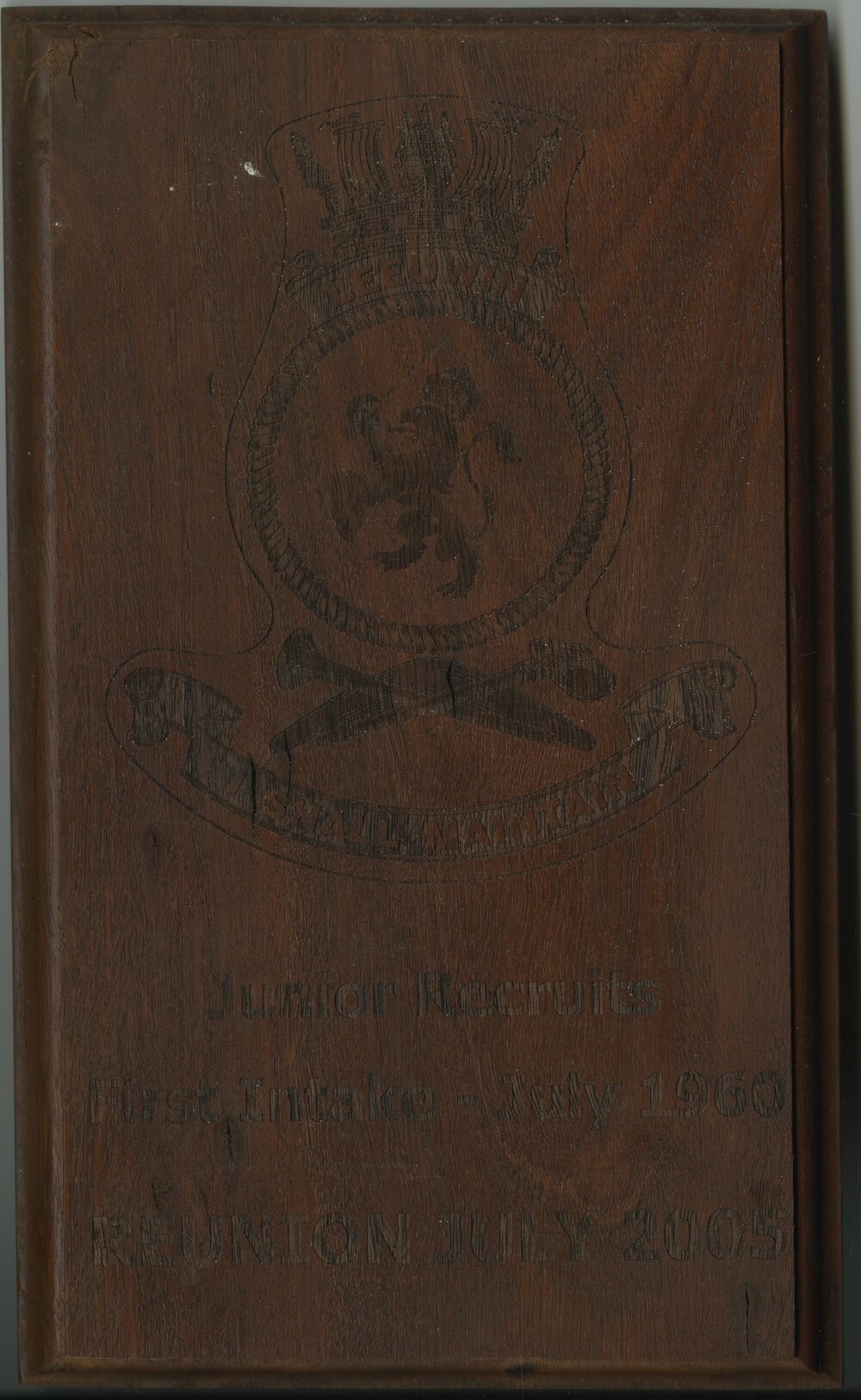 HMAS Leeuwin Reunion plaque