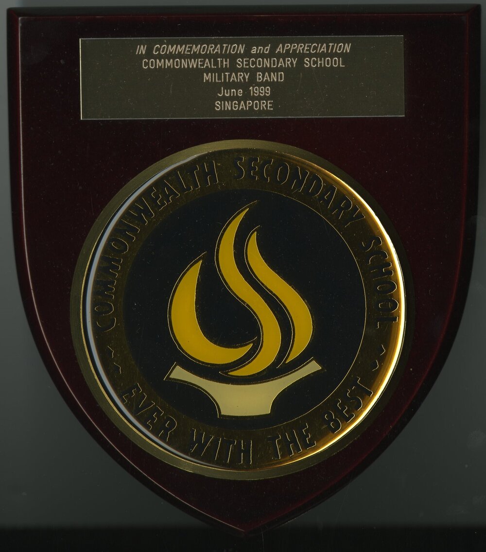 Plaque - Singapore School band tour