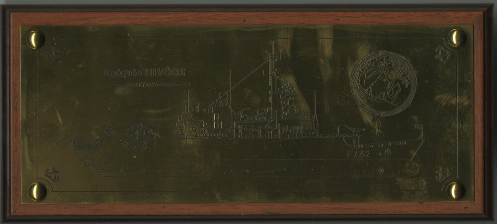 French Navy Plaque - Fregate Nivose