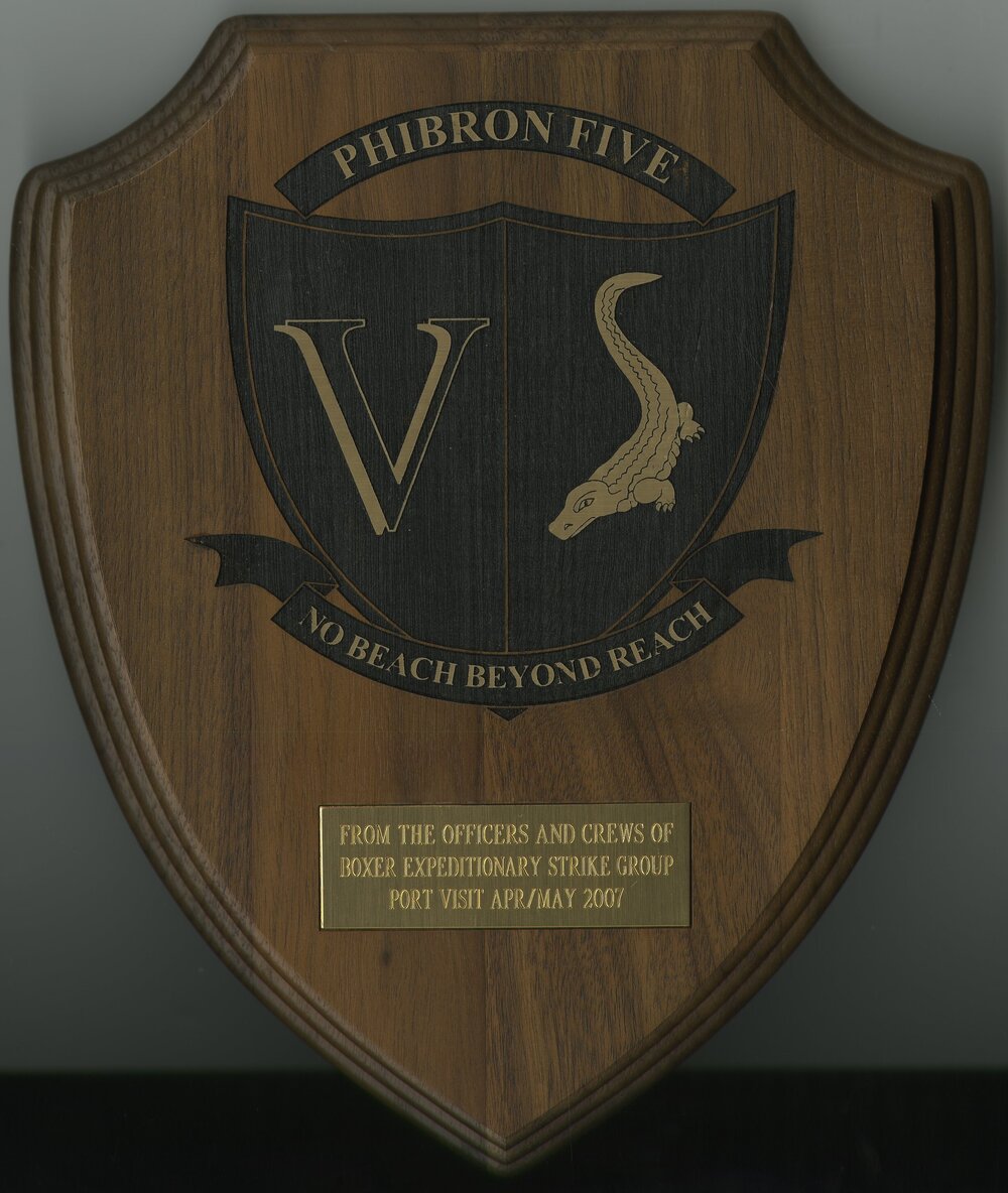 US Navy - Phibron Five plaque