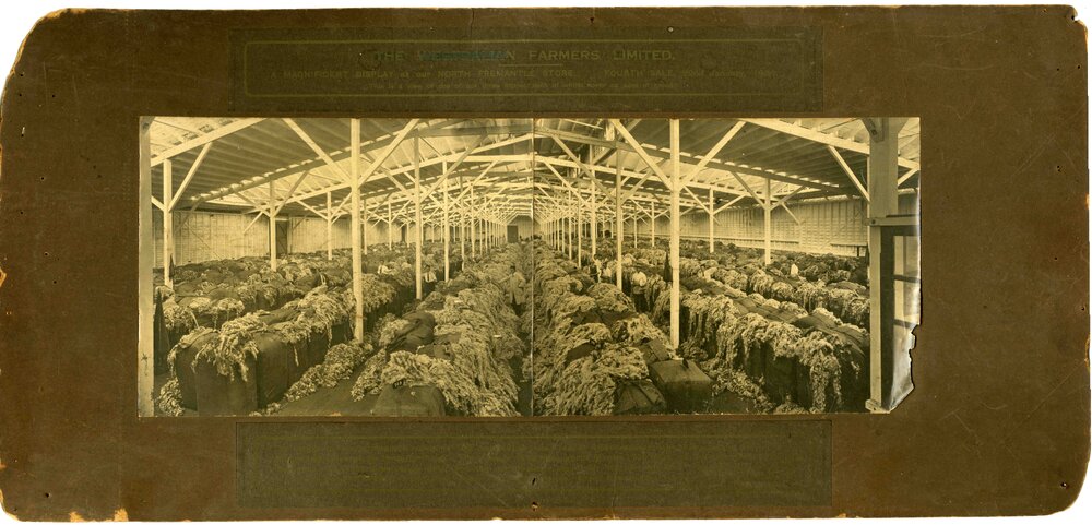 "The Western Farmers Limited. Display at North Fremantle Store. Fourth Sale. Left half of photograph. 22/01/1924"