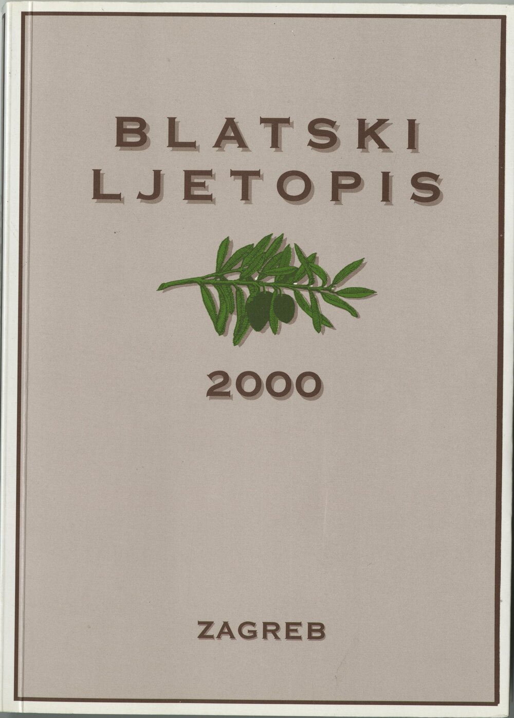 Friendship City -  Korcula - Zagreb Book