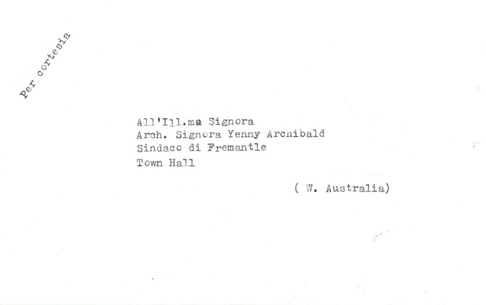 Sister City - Molfetta Compliment Card