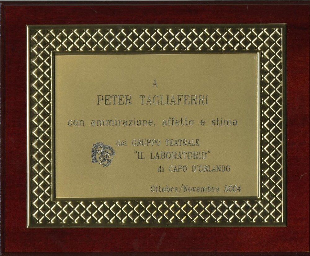 Sister City - Capo D'Orlando - Plaque