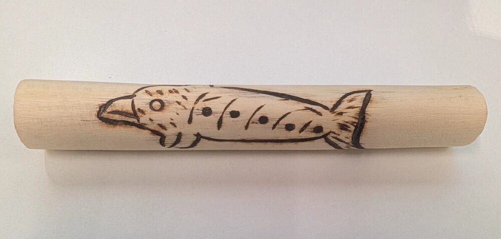 Indigenous Item - Carved Dolphin stick