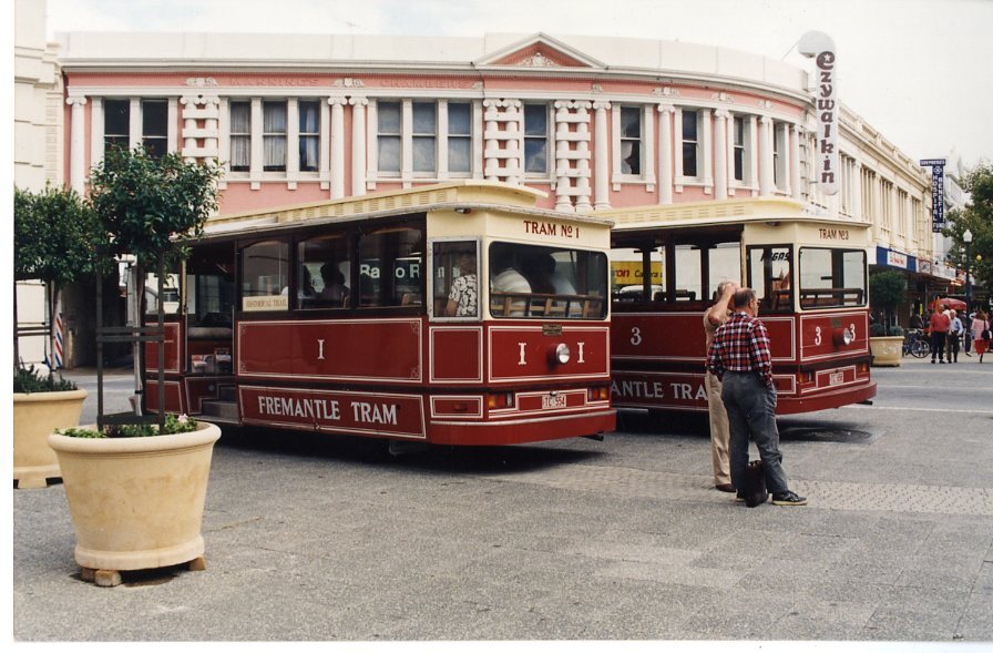 Fremantle Trams, Kings Square - 17-05-1991