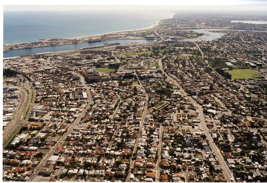 Aerial of Fremantle, c2001