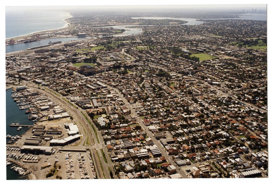 Aerial of Fremantle, c2001
