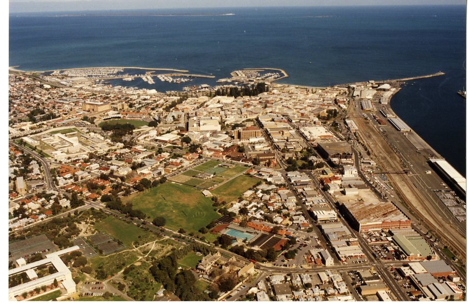 Aerial of Fremantle, c2001