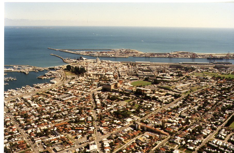 Aerial of Fremantle, c2001