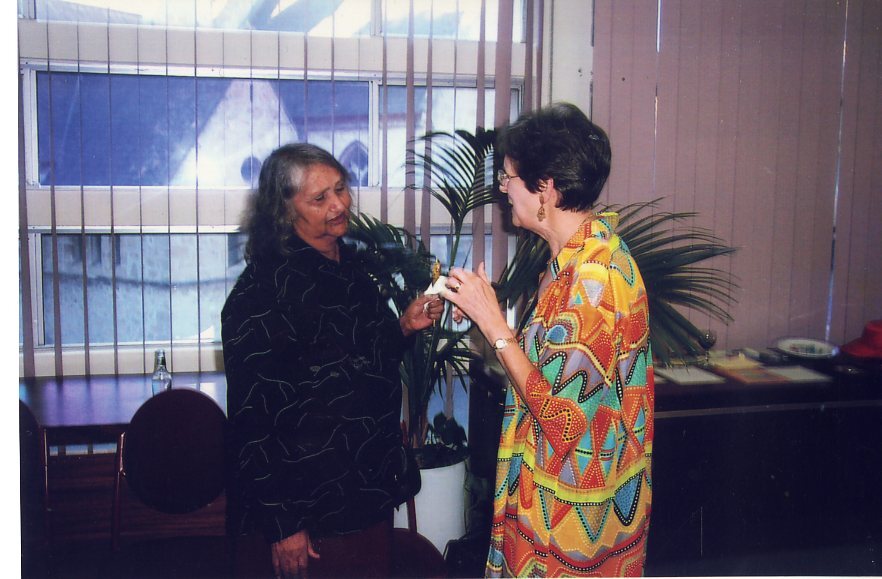 Marie Thorne and Betty McGeever. Photo taken Jan 2005