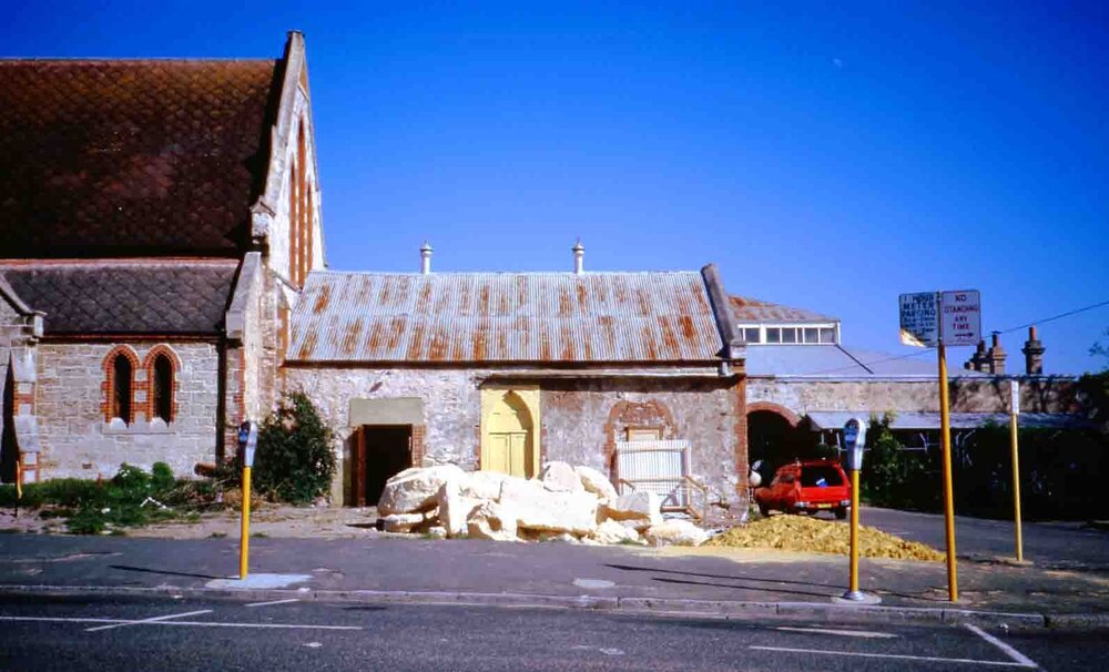 Scots Presbyterian Church - cottage gone 3rd? 10th? October 1985 