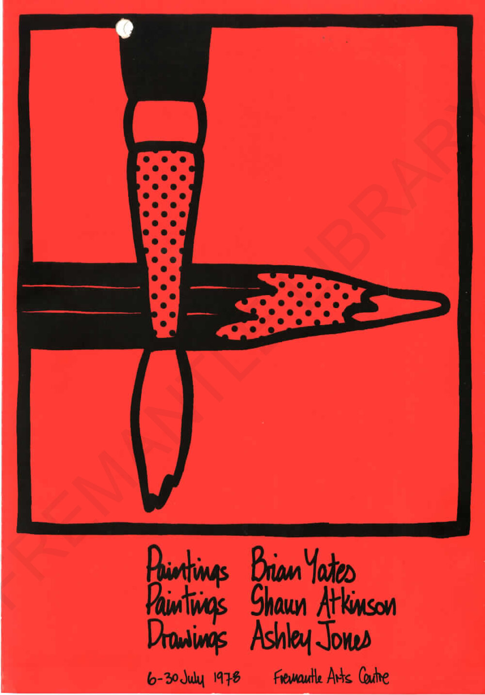 Brian Yates paintings, Shaun Atkinson paintings, Ashley Jones drawings
