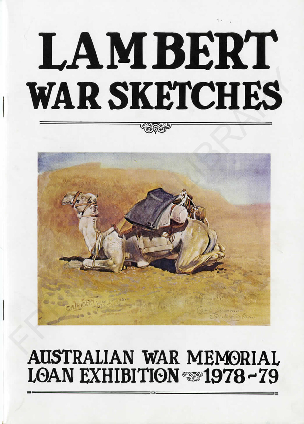 George Lambert War Sketches
