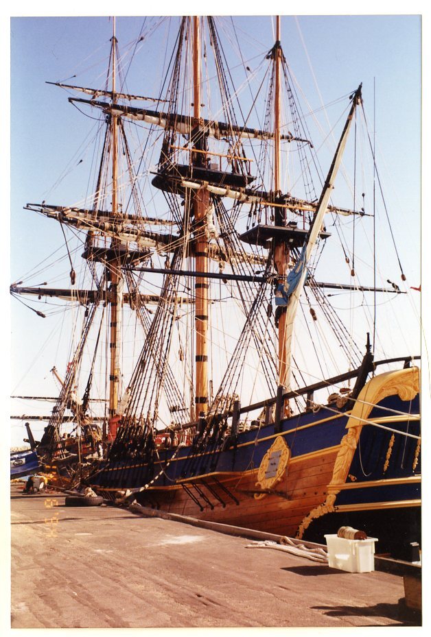 Endeavour Replica, At Victoria Quay, 14th June 1994