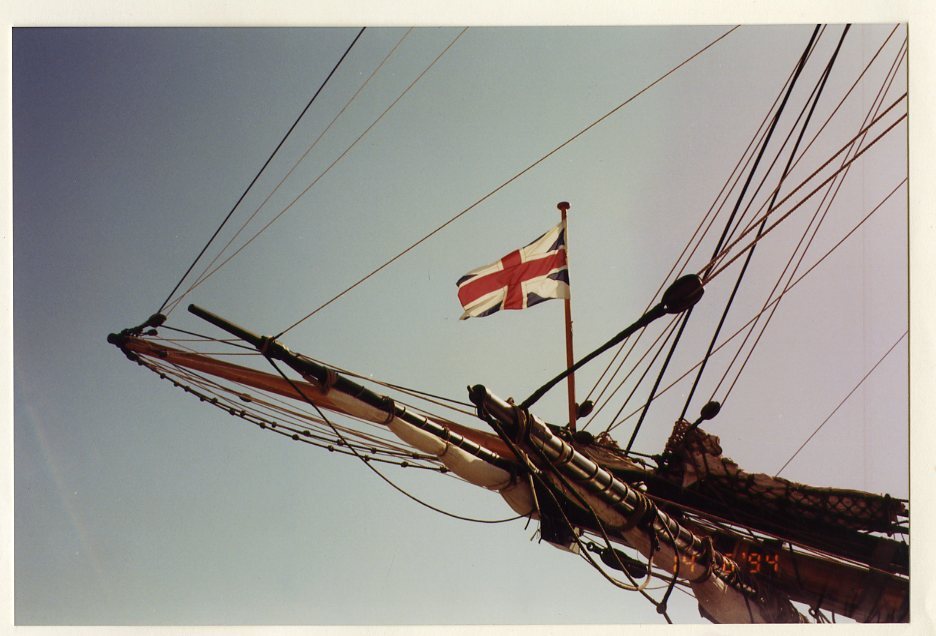 Endeavour Replica, At Victoria Quay, 14th June 1994