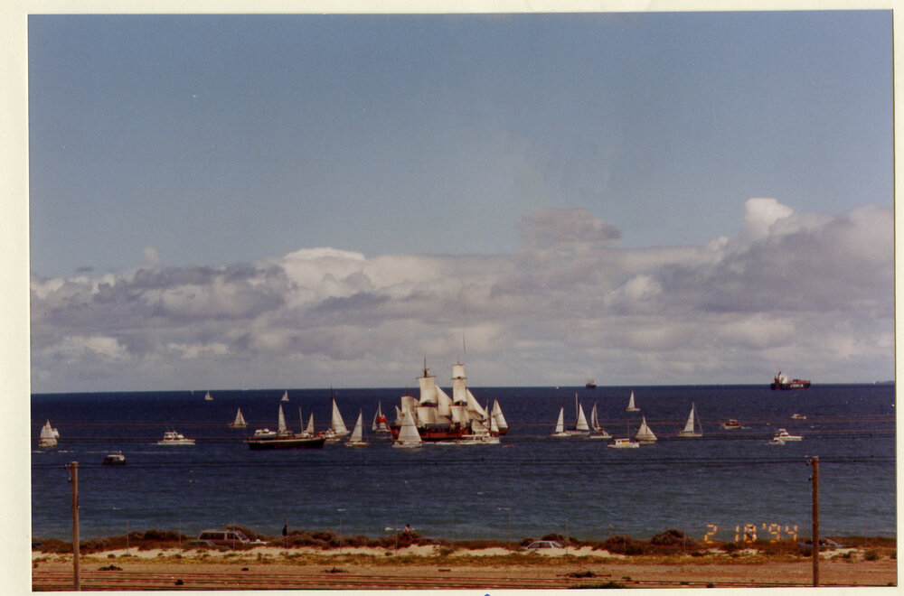 Endeavour Replica, On its way - off Leighton