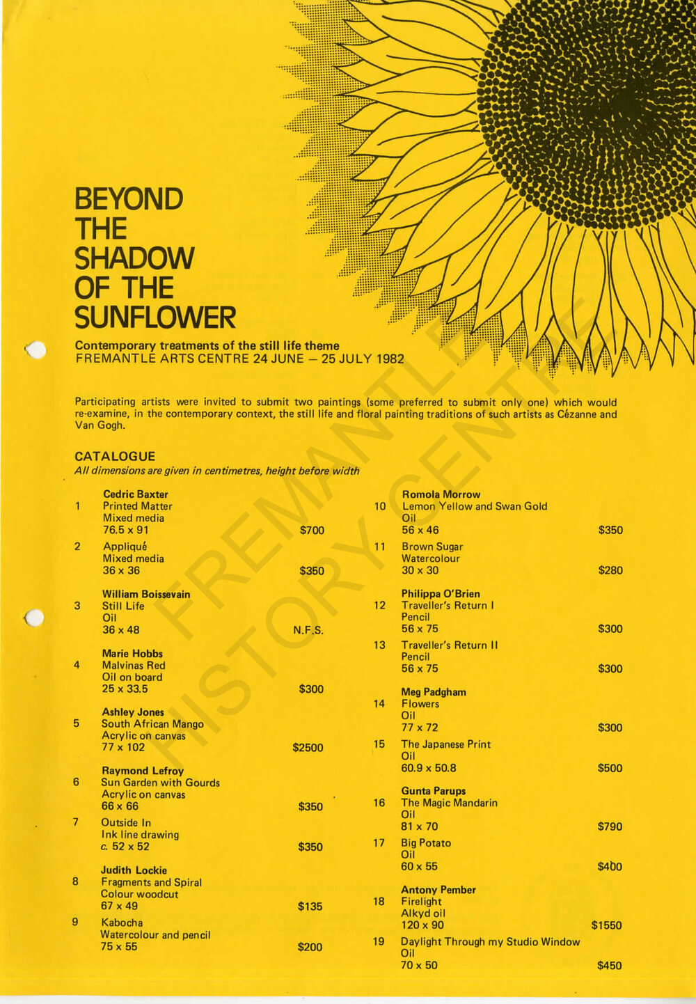 Beyond the Shadow of the Sunflower