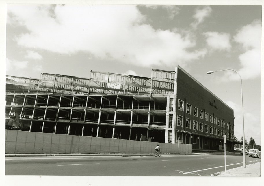 Demolitan of wool stores, n.d.