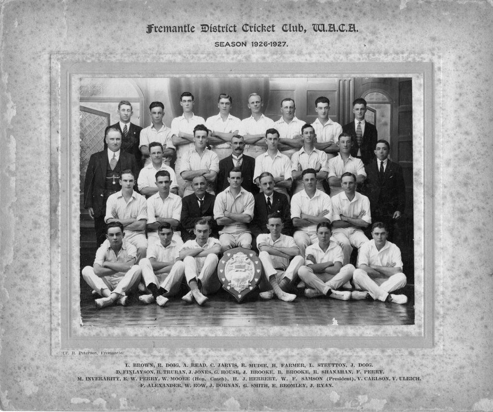 Fremantle District Cricket Club, WACA, Season 1926-1927