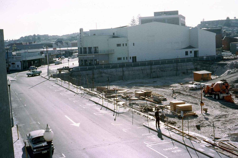 Site works for erection of Myer department store