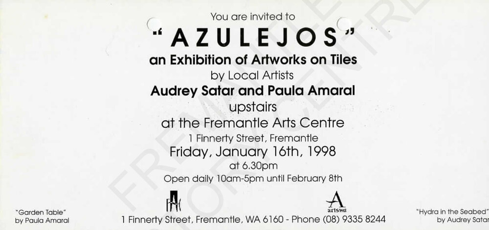 Azulejos - Audrey Satar &amp; Paula Amaral