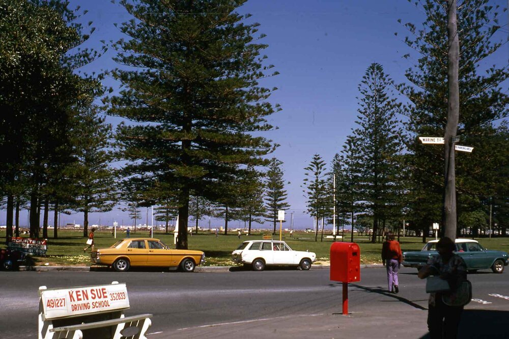 Esplanade Reserve from the corner of Marine Terrace and Collie Street