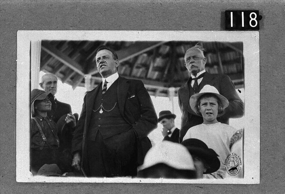 Cr. Brennan, Mr. A. McCallum and J. Cooke (Mayor 1924-1926)