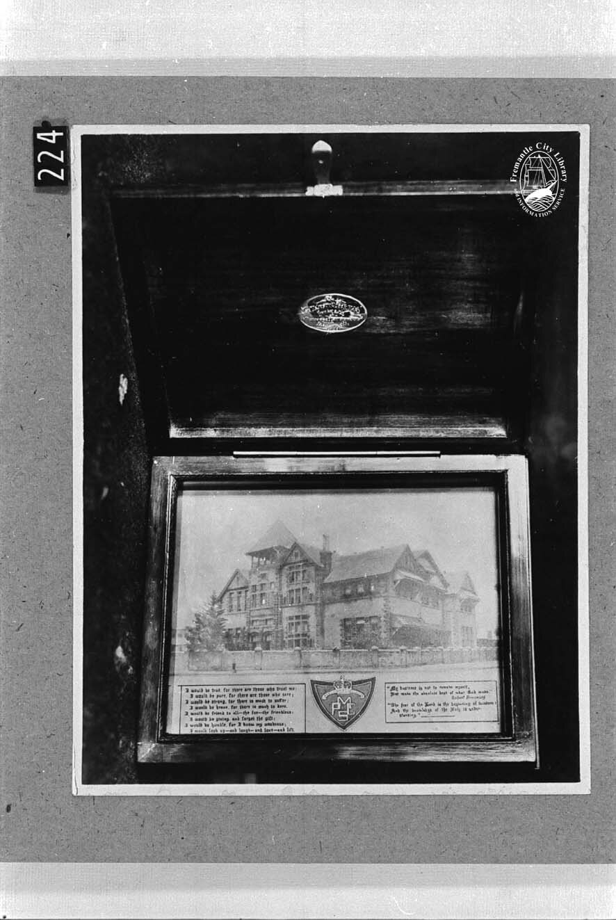 Casket presented to the Queen by the pupils of Princess May High School