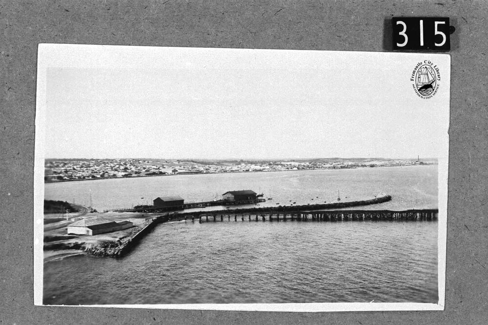 View of Fish markets, from the top of the Power House smoke stack