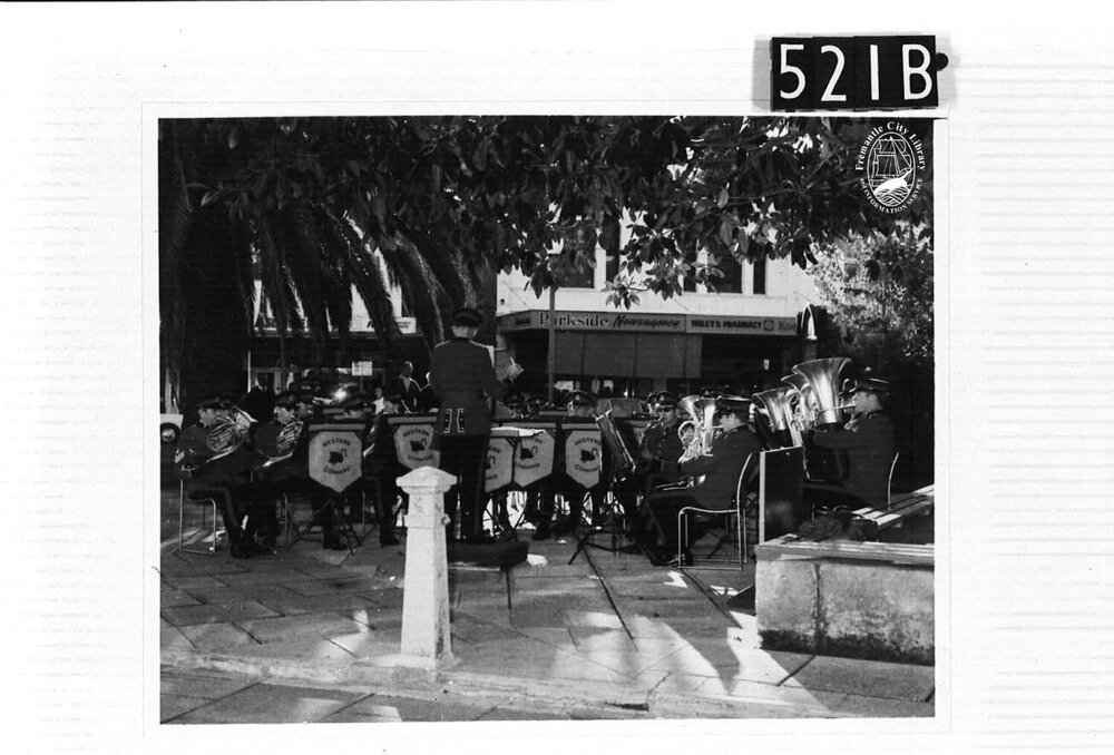 The Western Command Band, under the baton of Lieutenant D.J.Hocking in Kings Square
