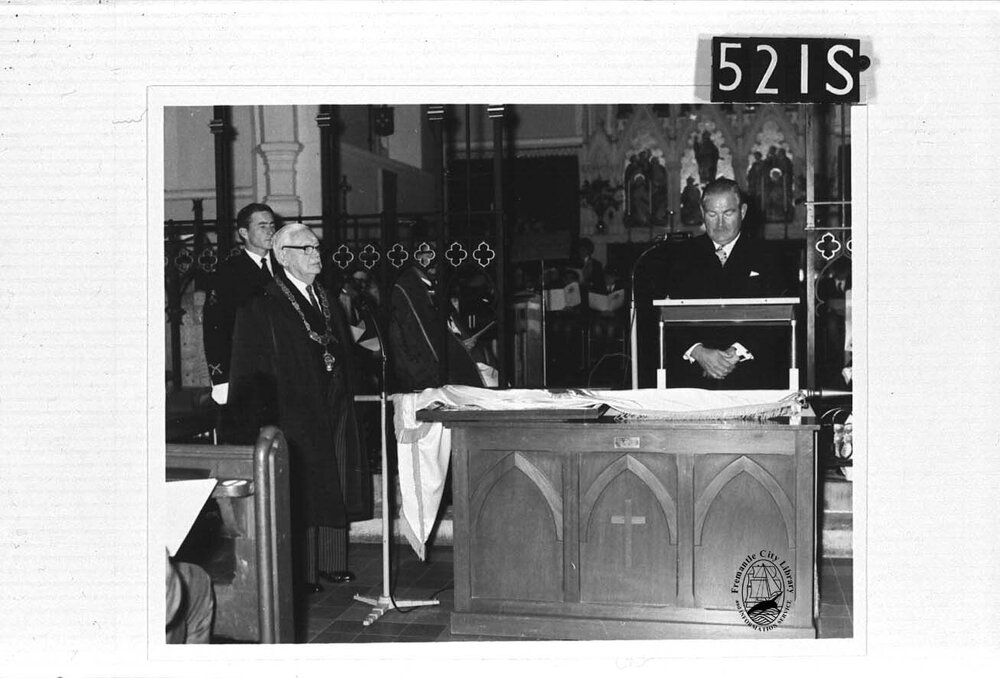 His Worship the Mayor steps forward