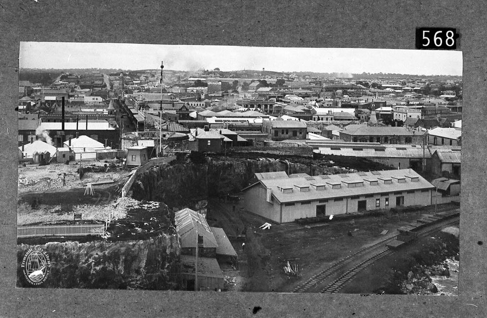 Looking East from the power house
