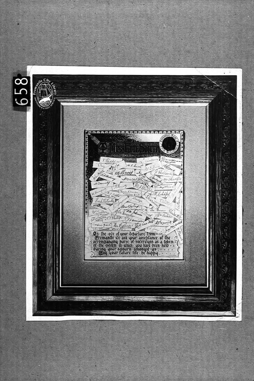 Presentation to Miss Edie Smith from the WHANGS