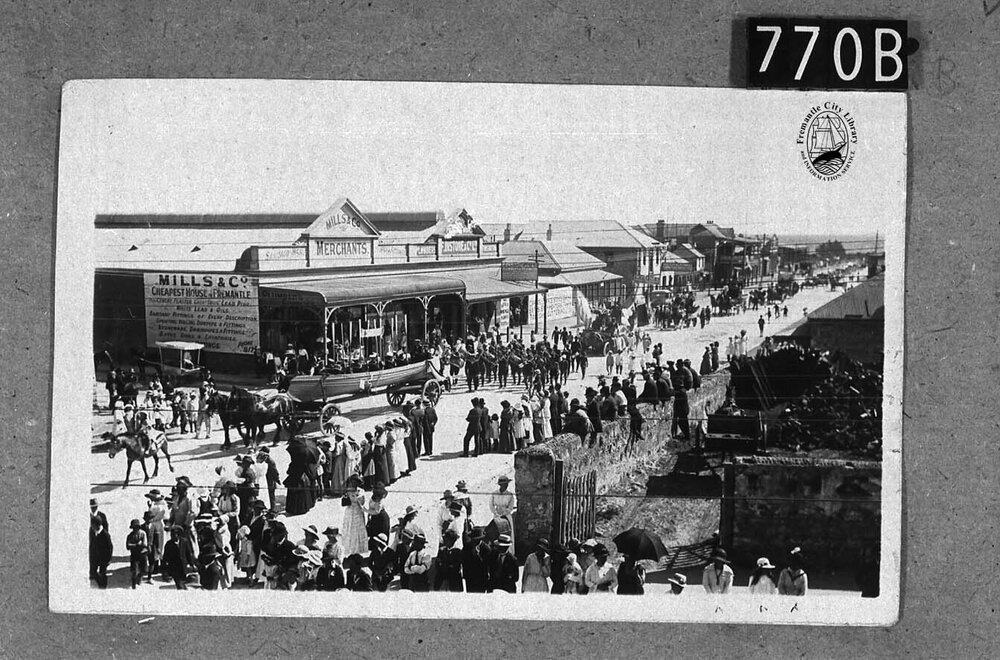First naval procession in Fremantle