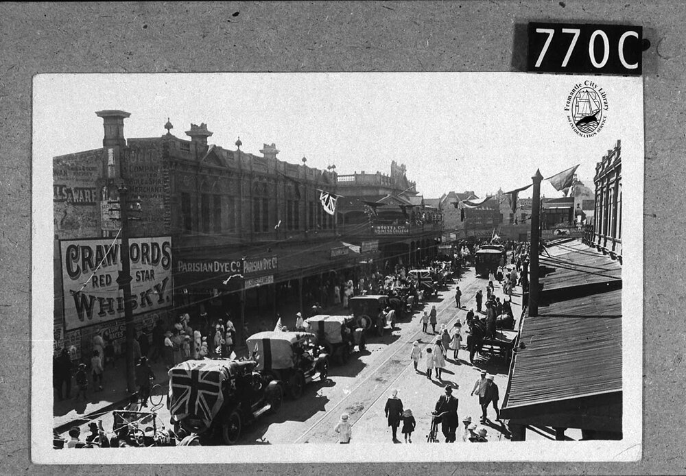 First naval procession in Fremantle