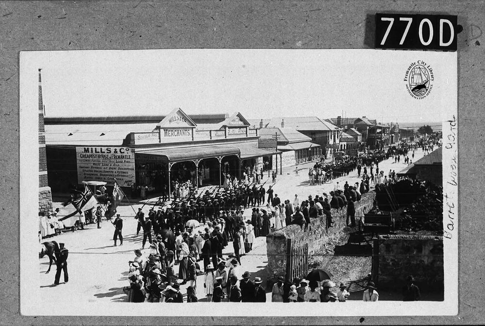 First naval procession in Fremantle