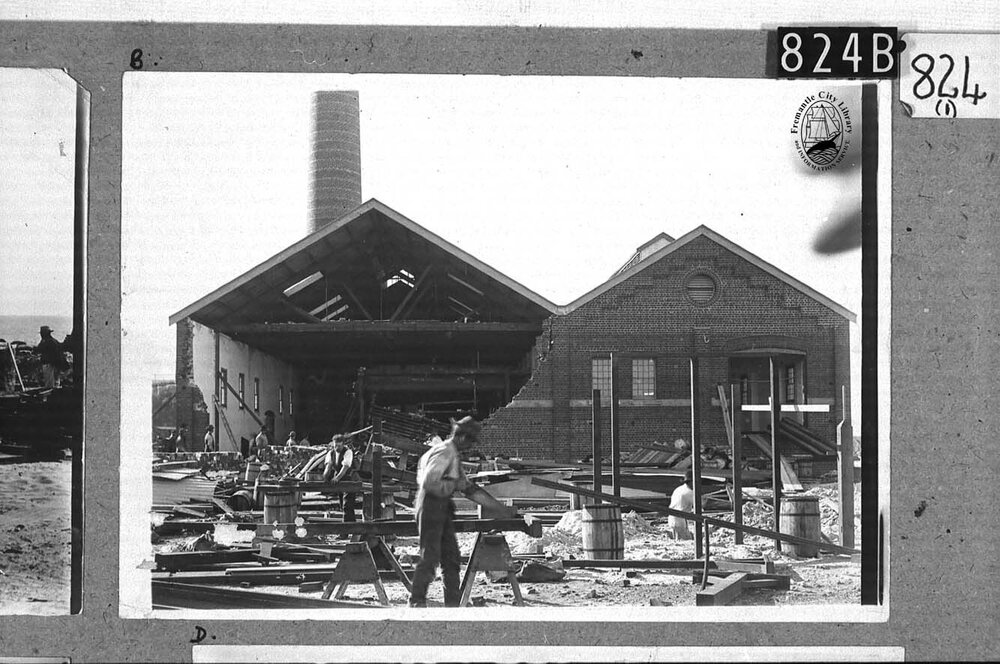 Construction of Power House, South Mole