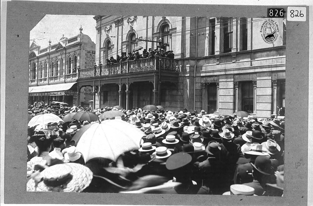 Opening of the Tramways, from Fremantle Town Hall