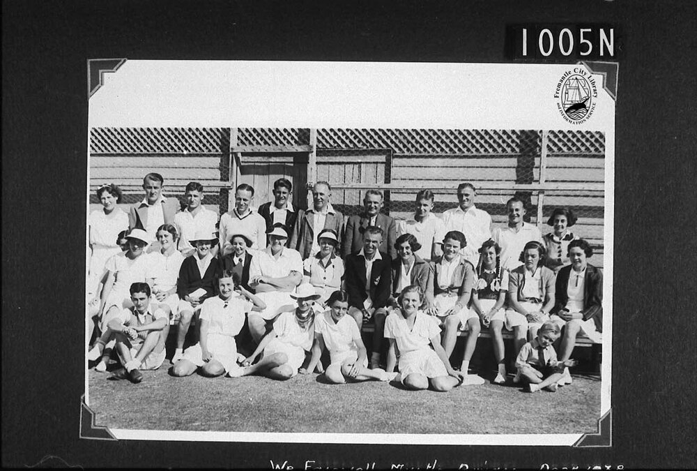 North Fremantle Tennis Club's farewell to Myrtle Bryan