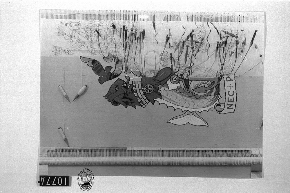Making a tapestry of the Council's Armorial Bearings