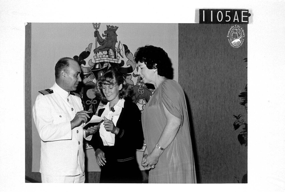 Captain Nei with the Mayoress