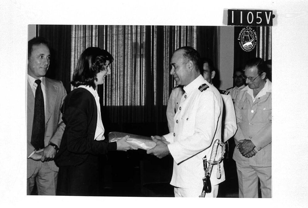 Messages from Yokosuka students delivered by a pupil of John Curtin High School