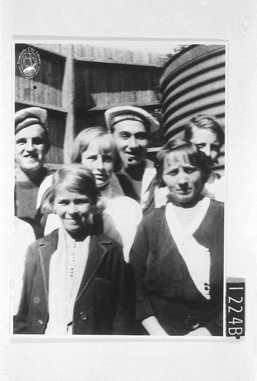 French sailors visiting the Haydon family